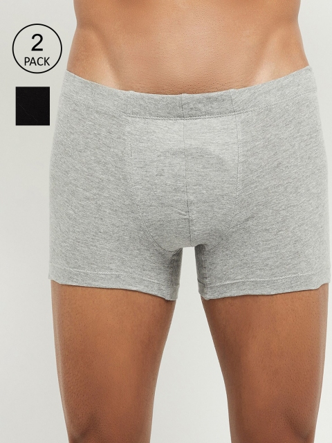 

max Men Pack of 2 Black & Grey Briefs- NOOSNCLTKGMAGREY MELANGE
