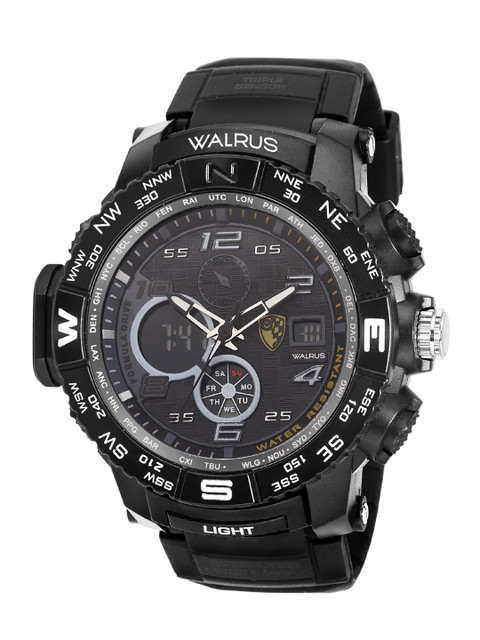 

Walrus Men Black Brass Dial & Black Straps Analogue and Digital Watch WWTM-DIGI-III-0202