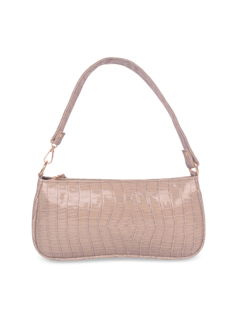 

Bagkok Grey Textured PU Structured Handheld Bag