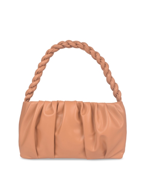 

Bagkok Tan PU Structured Shoulder Bag