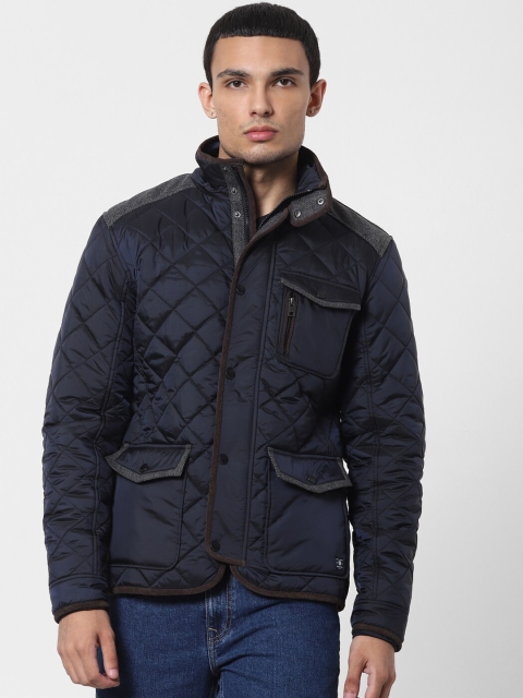 

Jack & Jones Men Navy Blue Quilted Jacket