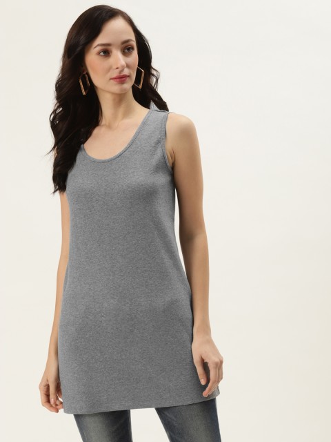 

Rue Collection Grey Scoop Neck Tunic