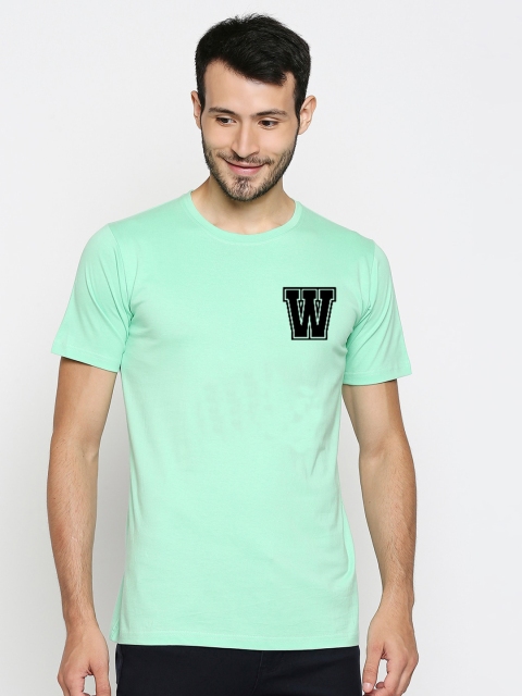 

Blacksmith Men Green Solid Round Neck T-shirt