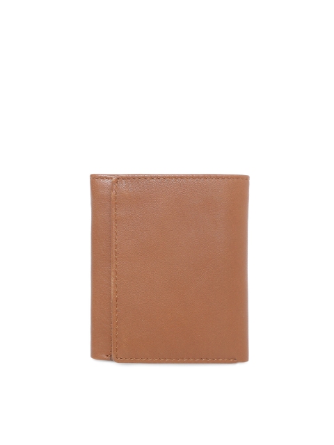 

TOM LANG LONDON Unisex Tan Leather Three Fold Wallet