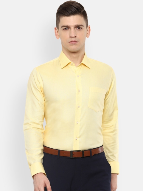 

Van Heusen Men Yellow Slim Fit Opaque Formal Shirt