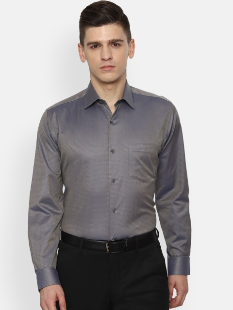 

Van Heusen Men Grey Opaque Formal Shirt