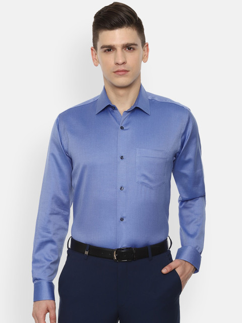 

Van Heusen Men Blue Opaque Formal Shirt