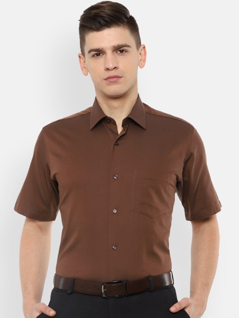

Van Heusen Men Brown Opaque Casual Shirt