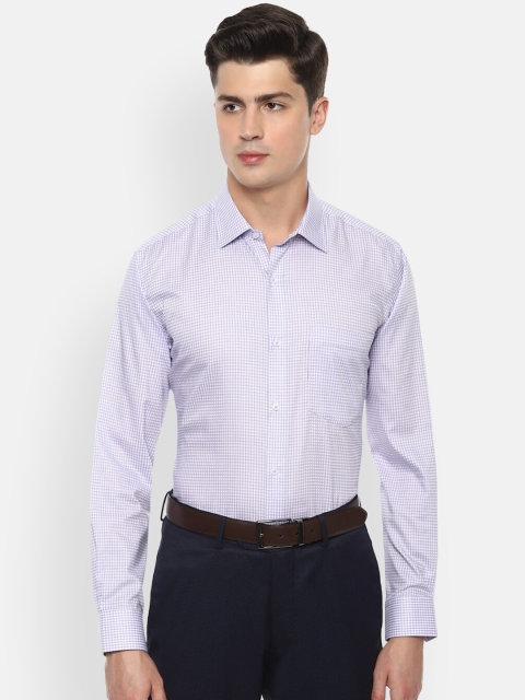 

Van Heusen Men Purple Opaque Striped Formal Shirt