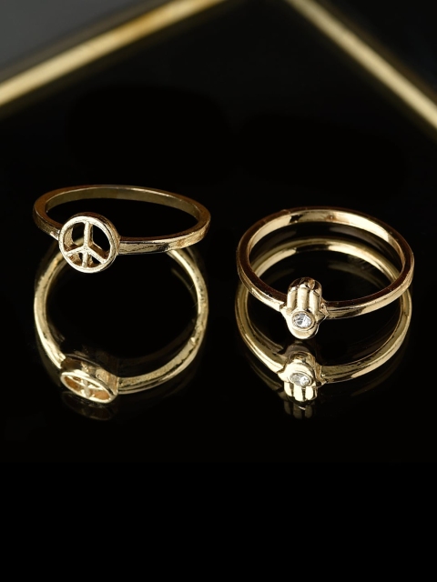 

Accessorize Set Of 2 Gold-Plated Finger Rings