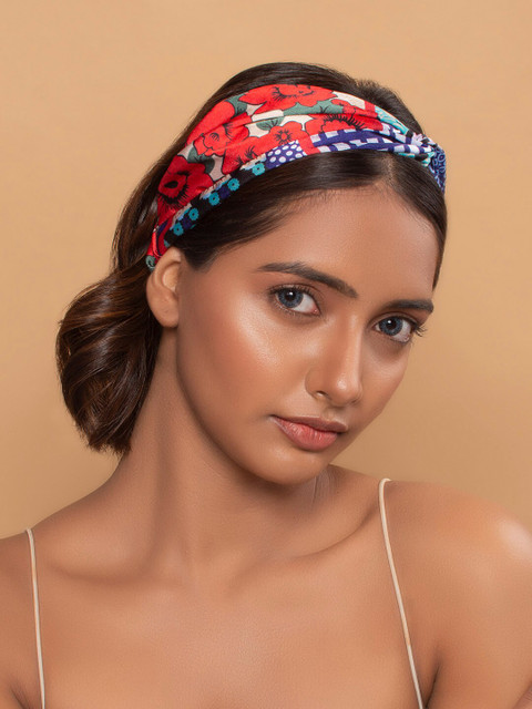 

ToniQ Women Blue & White Hairband
