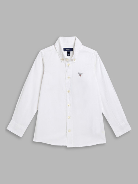 

GANT Boys White Opaque Casual Shirt