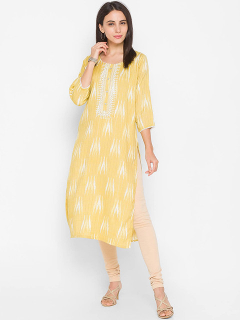 

ZOLA Women Yellow Printed Kurta