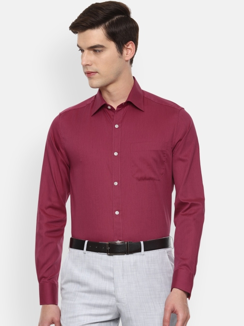 

Louis Philippe Men Maroon Opaque Casual Shirt