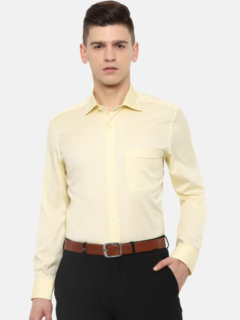 

Louis Philippe Men Yellow Opaque Casual Shirt