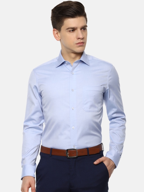 

Louis Philippe Men Blue Opaque Casual Shirt