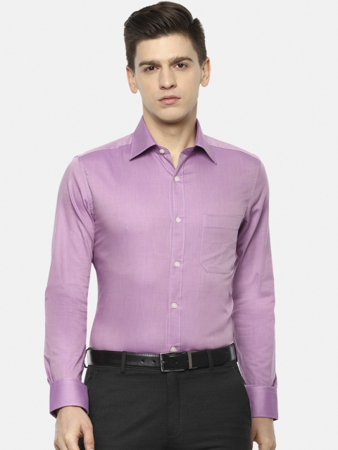 

Louis Philippe Men Purple Opaque Casual Shirt