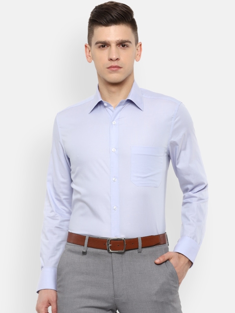 

Louis Philippe Men Blue Opaque Casual Shirt