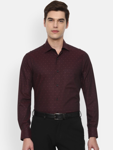 

Louis Philippe Gods & Kings Men Maroon Opaque Casual Shirt