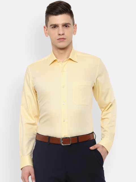 

Louis Philippe Men Yellow Slim Fit Opaque Casual Shirt