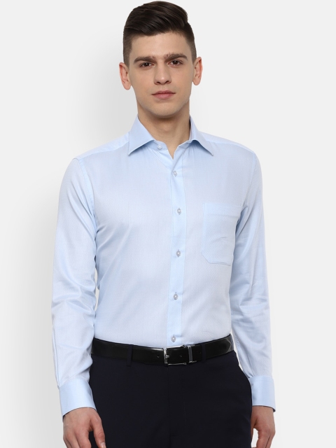 

Louis Philippe Men Blue Opaque Casual Shirt