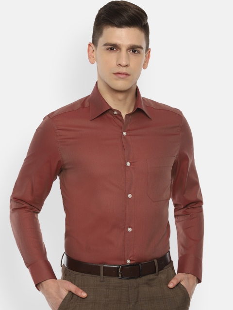 

Louis Philippe Men Maroon Opaque Casual Shirt