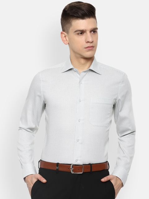 

Louis Philippe Men Grey Opaque Casual Shirt