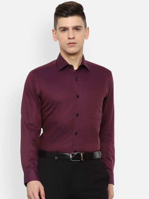 

Louis Philippe Men Maroon Slim Fit Opaque Casual Shirt
