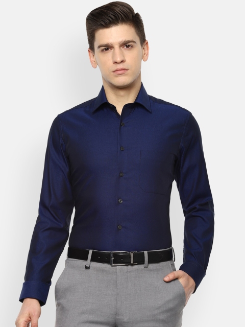 

Louis Philippe Men Navy Blue Slim Fit Opaque Casual Shirt