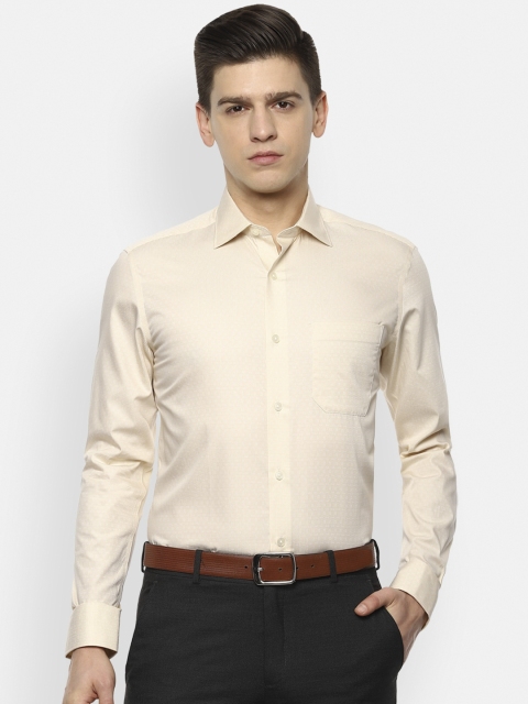 

Louis Philippe Men Cream-Coloured Opaque Formal Shirt