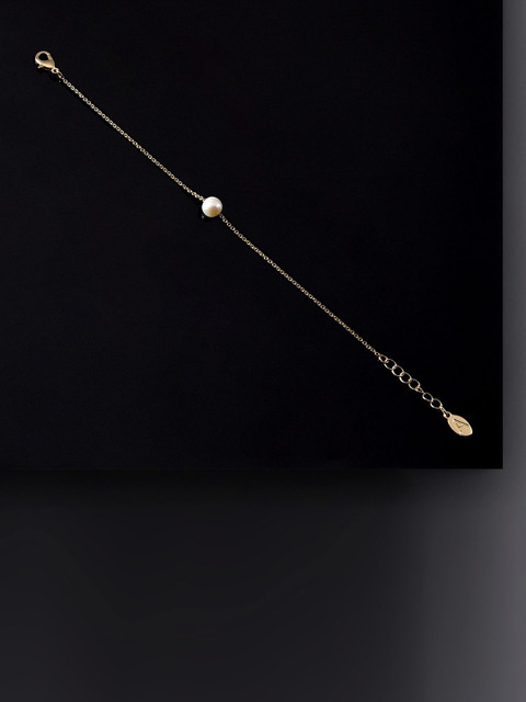 

Accessorize Women Gold-Toned Fresh Water Pearl Charm Bracelet