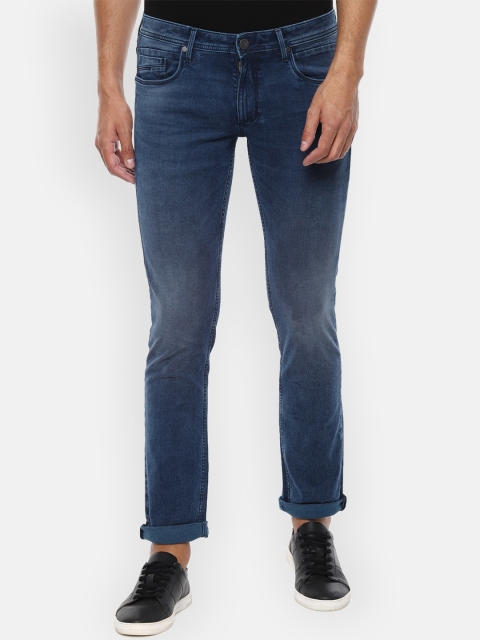 

Louis Philippe Jeans Men Navy Blue Slim Fit Light Fade Jeans