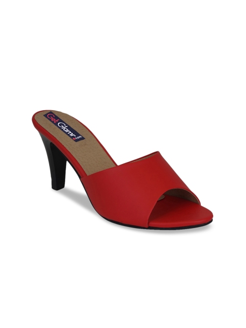 

Get Glamr Women Red Stiletto Peep Toes