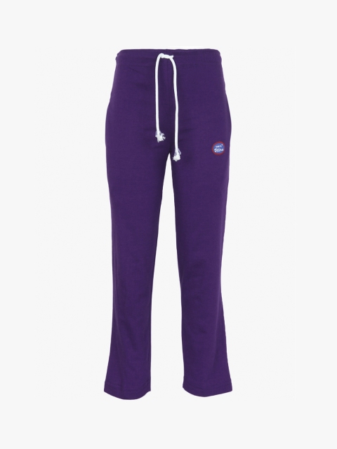 

VIMAL JONNEY Unisex Kids Purple Solid Cotton Track Pants