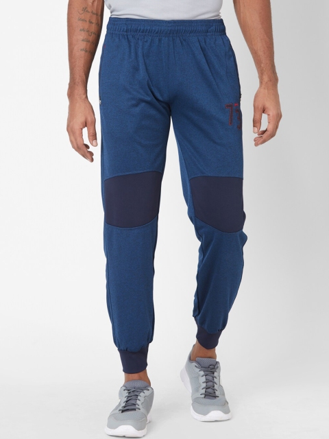 

Black Panther Men Blue Colourblocked Acti-Fit Joggers