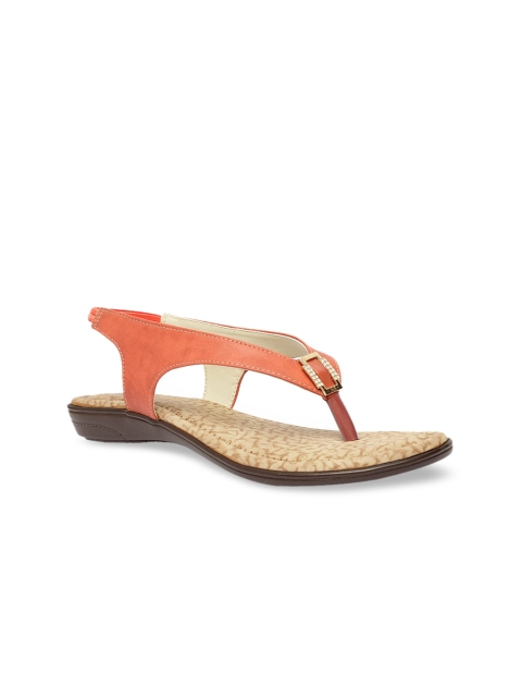 

Butterflies Women Rust Colourblocked Open Toe Flats