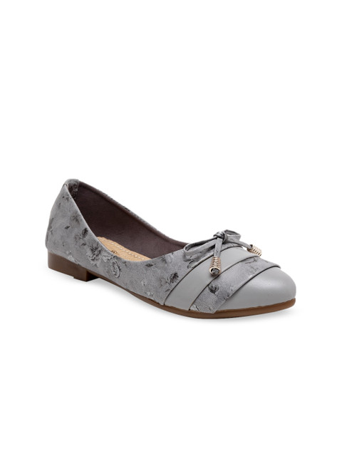 

Butterflies Women Grey Printed Ballerinas Flats