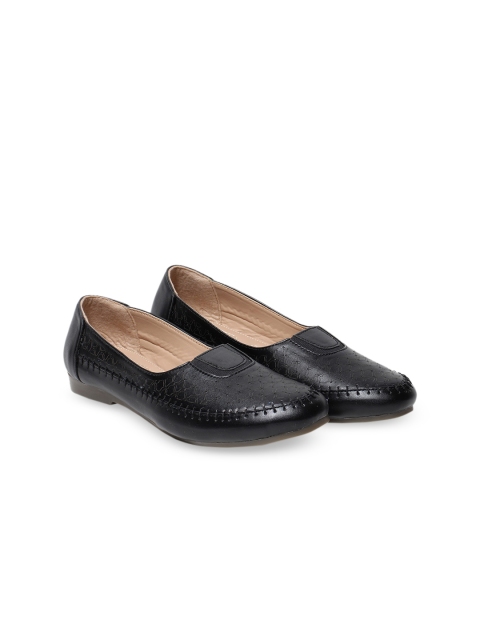 

Butterflies Women Black Textured PU Casual Mule Sneakers