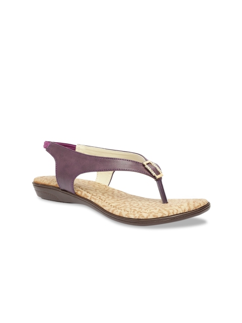 

Butterflies Women Purple T-Strap Flats