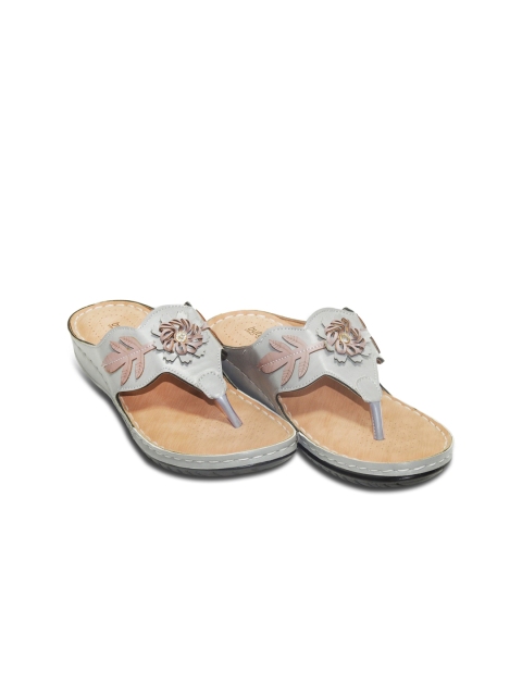 

Butterflies Grey & Pink PU Wedge Sandals