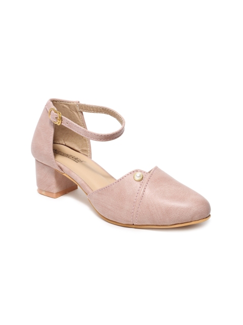 

Butterflies Women Pink Textured PU Block Pumps