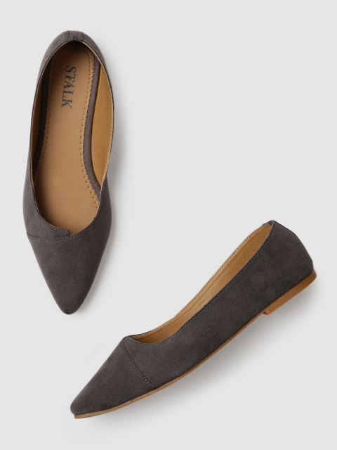 

STALK Women Grey Ballerinas Flats