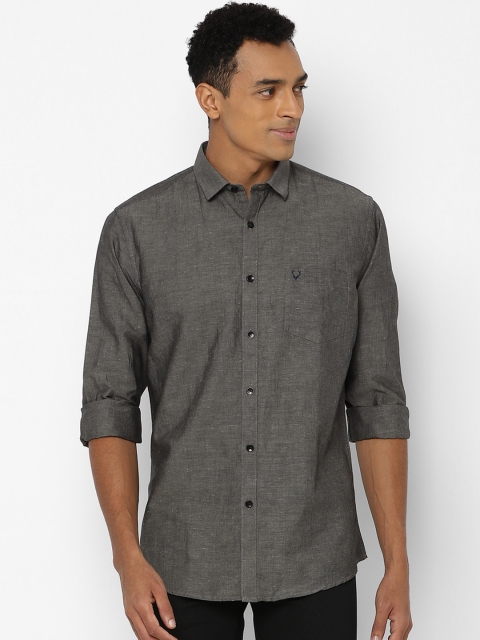 

Allen Solly Men Grey Slim Fit Opaque Casual Shirt