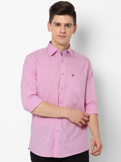 

Allen Solly Men Pink Slim Fit Opaque Casual Shirt