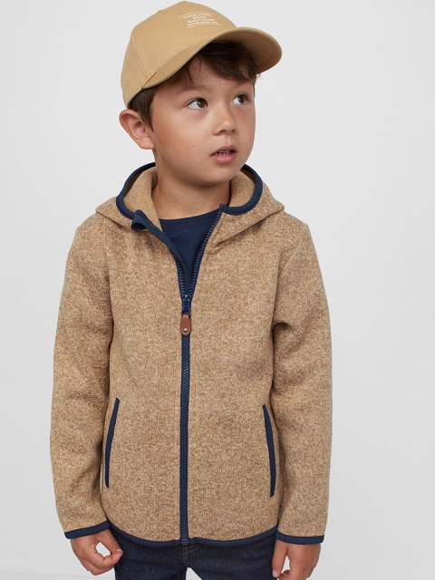 

H&M Boys Beige Knitted fleece jacket