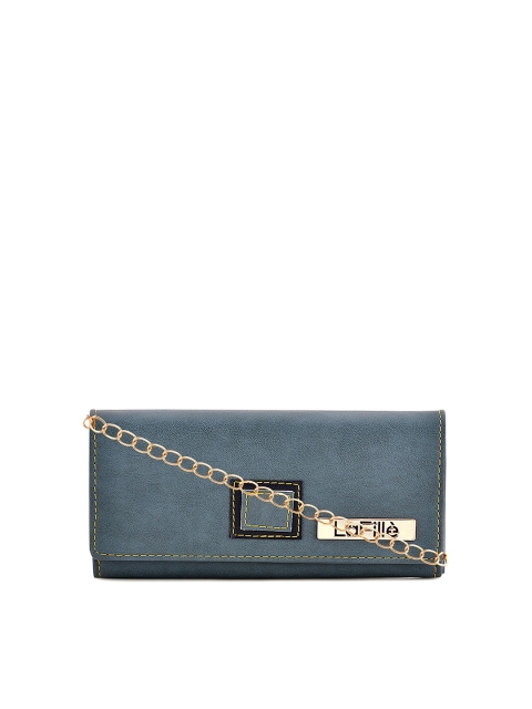 

LaFille Women Blue PU Two Fold Wallet