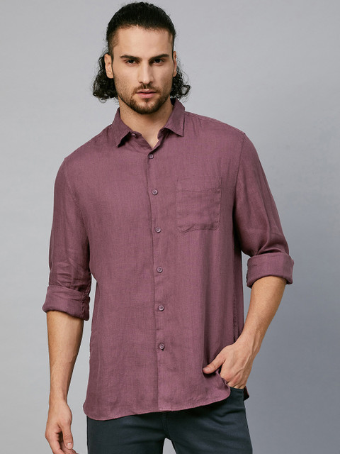 

Marks & Spencer Men Purple Opaque Casual Shirt