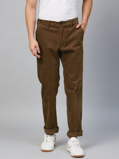 

Marks & Spencer Men Brown Solid Trousers