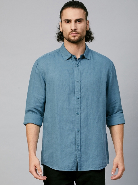

Marks & Spencer Men Blue Opaque Casual Shirt