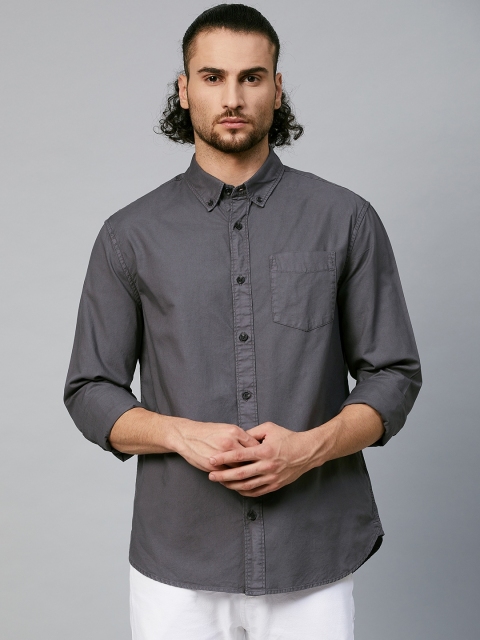 

Marks & Spencer Men Grey Opaque Casual Shirt